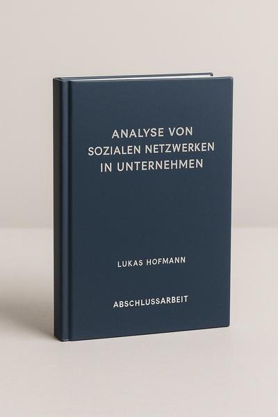 Abschlussarbeit mit Softcover